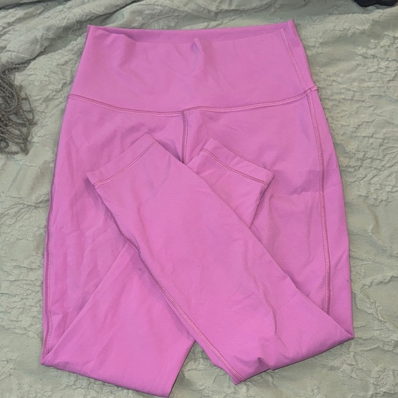 Lululemon Pink Mid-Waisted Leggings - Picture 1 of 4